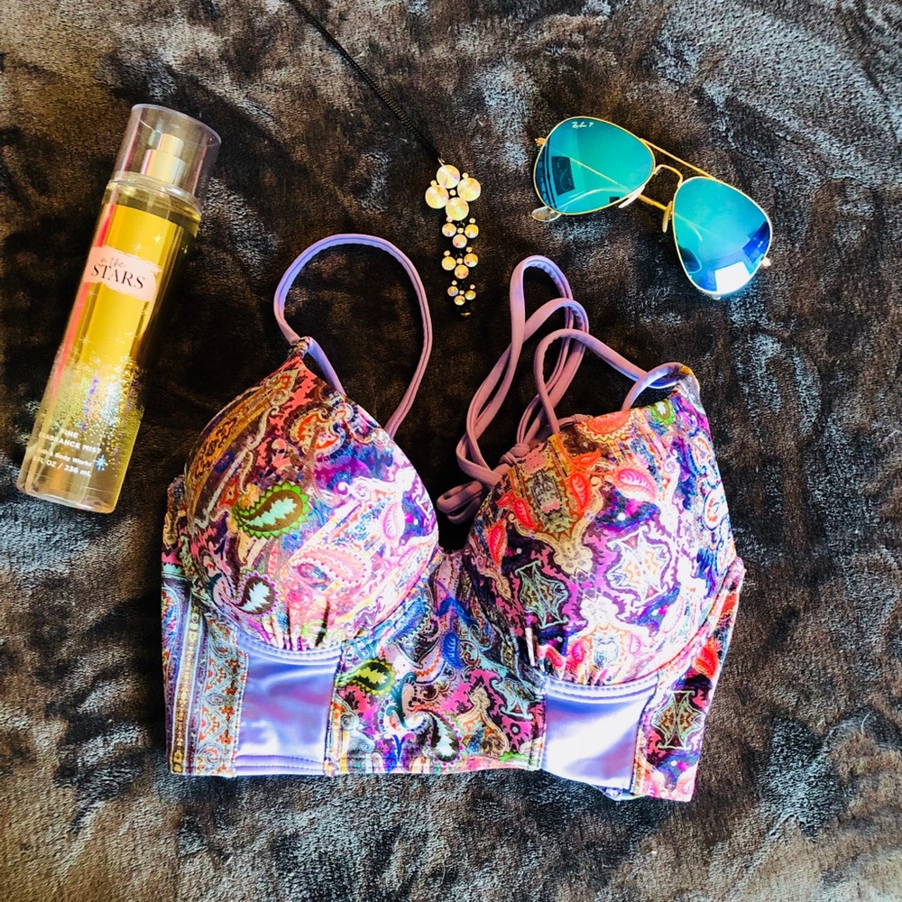Corset style bikini top